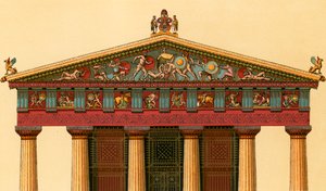 Fachada occidental del Templo de Atenea, en Egina de European School