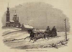 Invierno en Rusia (grabado) de European School