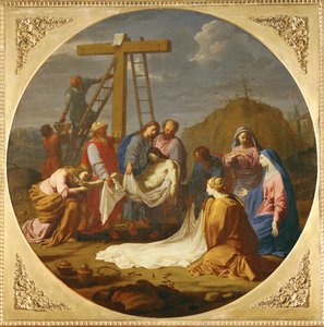 La Deposición desde la Cruz - Deposición ... de Eustache (studio of) Le Sueur