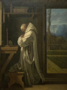 San Bruno en oración de Eustache Le Sueur