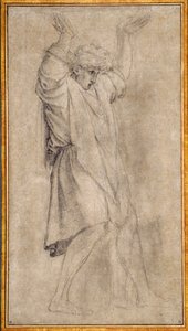 Estudio para Marco Curcio, figura legendaria de la Antigua Roma de Eustache Le Sueur