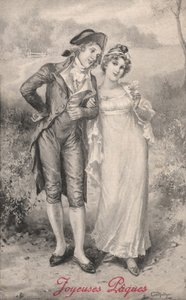 Pareja coqueteando de Eva Hollyer