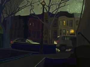 6 AM South Side of Street, Prospect Park (arte digital) de Evan Sklar