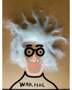 Andy Warhol (dibujo collage) de Evan Sklar