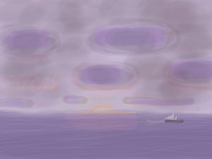 Océano Atlántico, 2015 (dibujado a mano en un iPad con un lápiz de Apple).
