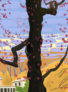 Arce en flor (arte digital)