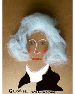 George Washington (dibujo collage) de Evan Sklar