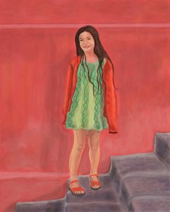 Chica en San Miguel (arte digital) de Evan Sklar