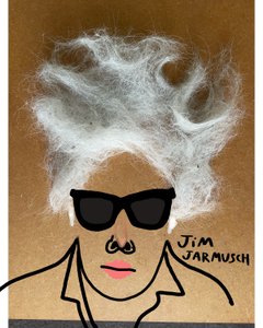 Jim Jarmusch (dibujo collage)