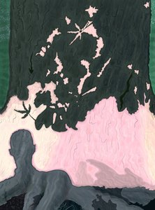 Mi sombra en el árbol, Brooklyn (arte digital) de Evan Sklar