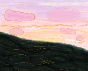 Océano al atardecer de Evan Sklar