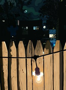 Cubierta Rood de noche (arte digital) de Evan Sklar