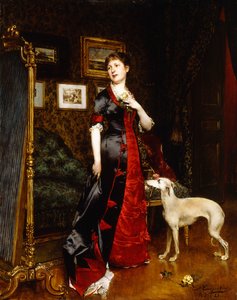 El vestido nuevo, 1888 de Evariste Carpentier