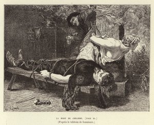 La muerte de Chram, hijo de Clotario I, rey de los francos, 561 de Evariste Vital Luminais