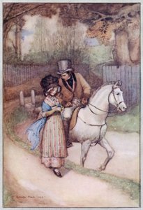 Ilustración para Cranford de la Sra. Gaskell (litografía en color) de Evelyn Paul