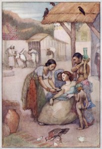 Ilustración para Cranford de la Sra. Gaskell (litografía en color) de Evelyn Paul