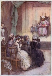 Ilustración para Cranford de la Sra. Gaskell (litografía en color) de Evelyn Paul