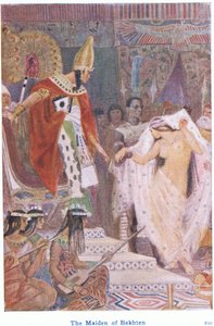 La doncella de Bekhten (litografía en color) de Evelyn Paul