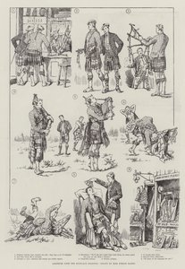 Aficionados con las gaitas escocesas de Evelyn Stuart Hardy