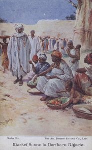 Escena de mercado en el norte de Argelia de Evelyn Stuart Hardy