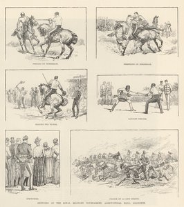 Bocetos en el Torneo Militar Real, Agricultural Hall, Islington