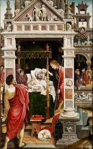 Escena de la vida de San Roque, 1517 de Everaert Orley