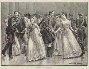 Un Baile de Año Nuevo, la Cadena de las Damas de Everard Hopkins
