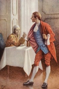 Ilustración para Un viaje sentimental de Laurence Sterne de Everard Hopkins