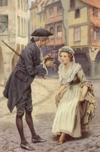 Ilustración para Un viaje sentimental de Laurence Sterne de Everard Hopkins