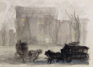 Vista de Nueva York - Washington Square de Everett Shinn