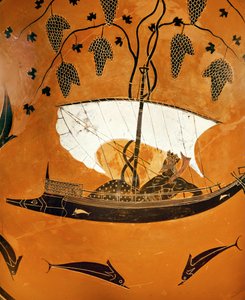 Dionysos en su nave
