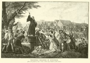 Whitefield predicando en Moorfields de Eyre Crowe