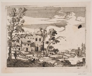 Paisaje italiano de F.C. Scholten