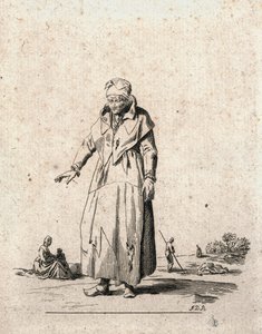 Campesina (grabado) de F.D.B. Monogrammist