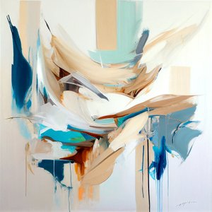 Composición de pintura abstracta en venta para sala de estar, impresiones en lienzo