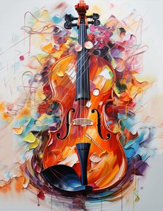 Se vende hermoso cuadro de violín, decoración de impresión de arte de pared, decoración de impresión de arte de pared