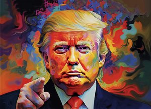 Donald Trump Retrato pintura para la venta, impresiones de arte de pared y arte enmarcado