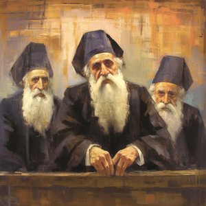 Pintura Retrato de un Anciano Religioso del Clero, impresiones en lienzo