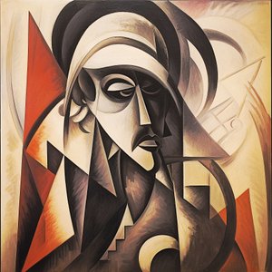 Portugal diseño abstracto en estilo cubista Figurativo caras, Wall Art | Impresiones en lienzo