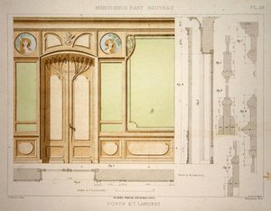 Puerta y zócalo, ilustración de 