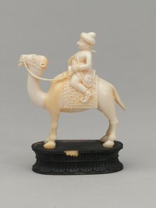 Caballo negro, pieza de ajedrez, India, c.1820 de F. Ernest Jackson