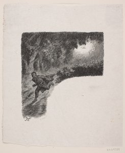 Ilustración para "El pájaro dorado" de F. Hendriksen