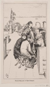 Día de verano en un vapor costero de F. Hendriksen