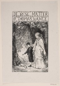 Portada para Th. Lange "Las noches claras" de F. Hendriksen
