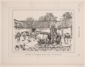Día de Invierno en una Granja de F. Hendriksen
