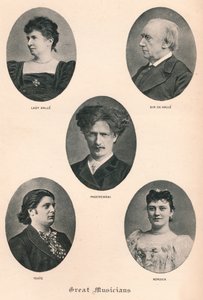 Grandes músicos - Placa X., c1880, 1895 de F. Jenkins Heliog