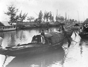 Barcos, Alipore, India, 1905-1906 de F. L. Peters