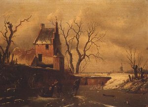 Paisaje de invierno de F. van Herte