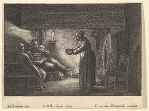 El sátiro y el campesino de F van den Wyngarde