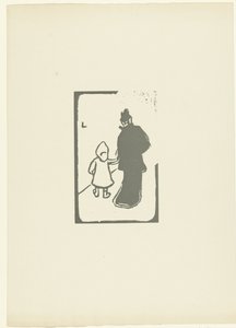 Mujer caminando con niño Paseo L